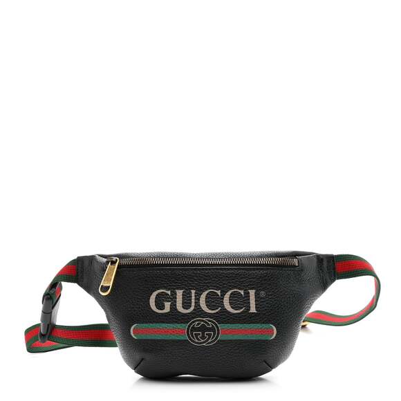 Gucci Grained Calfskin Small Logo Belt #238504G90B